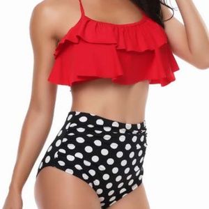 High Waisted Retro Swimsuit